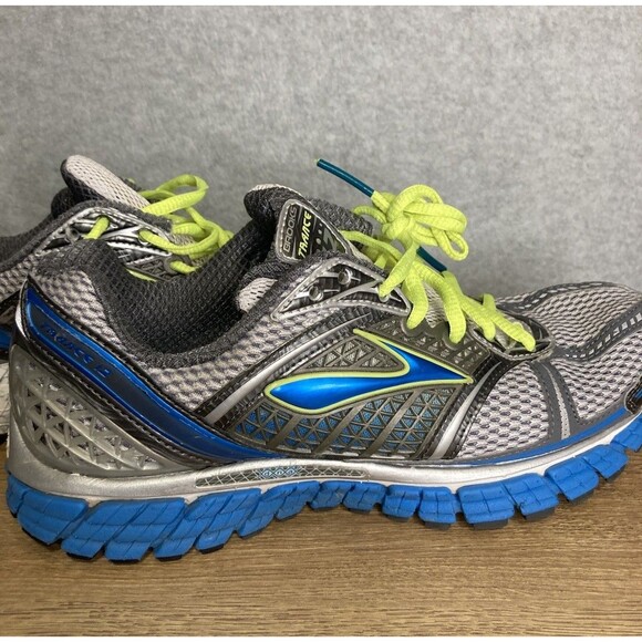 Brooks Trail Shoe Sz 9 Trance 12 Gray Blue White Neon Running Walking Outdoor main image 9